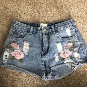 denim shorts